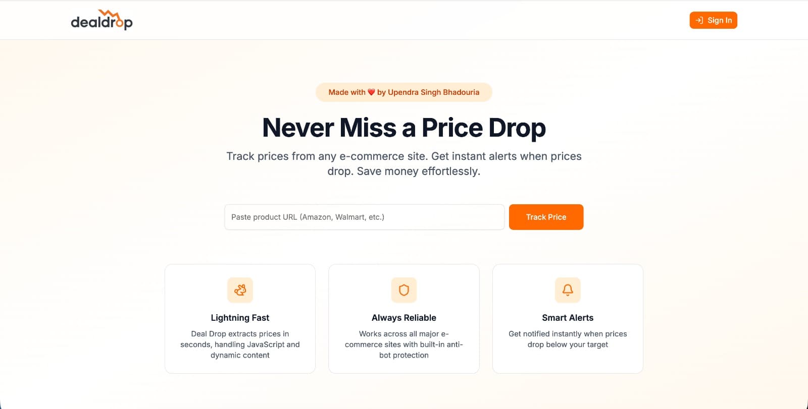 DealDrop — Price Alerts